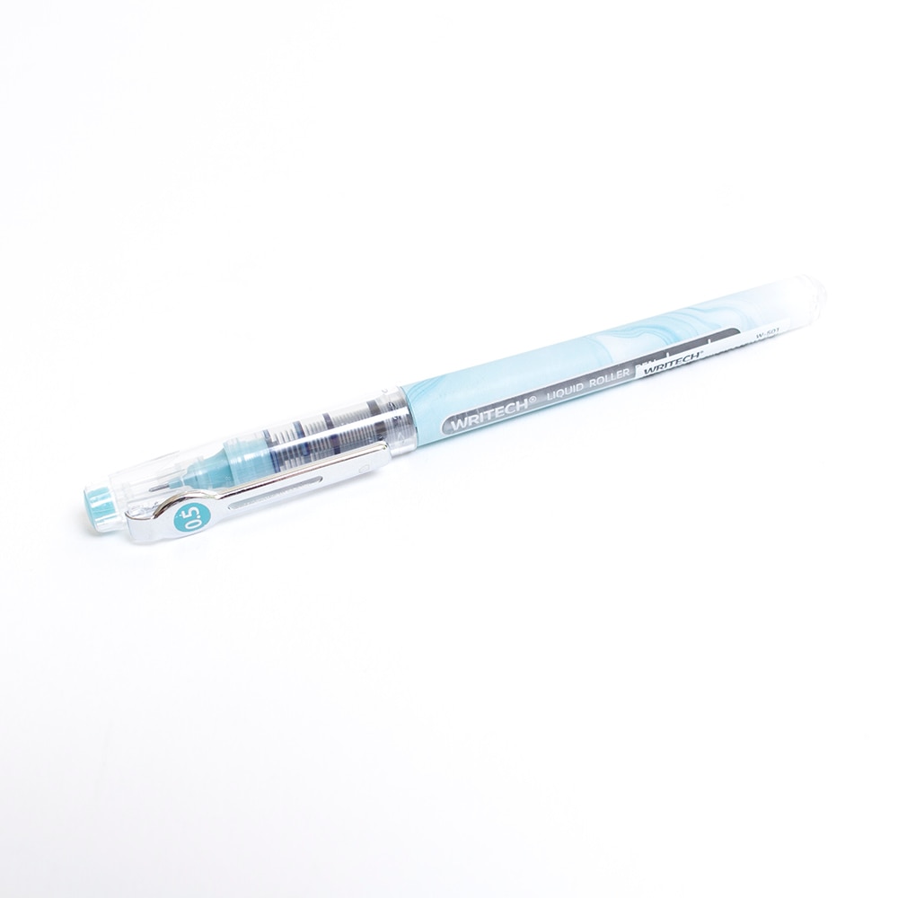 Writech, Rollerball/Ballpoint, Art & School, Swirl barrel, Liquid, 0.5mm, 715036, Blue